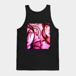 pink clown harlequin pierrot twin circus theatre Tank Top